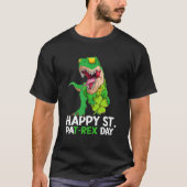 Happy St PARex Dinosaur Saint Patrick's Day for Bo T-shirt (Voorkant)