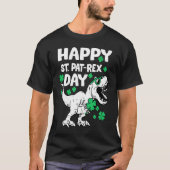 Happy St Pat Rex Day Dinosaur St Patricks Day Iris T-shirt (Voorkant)