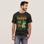 Happy St Pat Rex Day Dinosaur St Patrick's Day Vib T-shirt (Voorkant volledig)