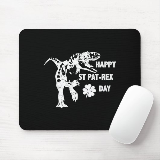 Happy St. Pat-rex Day Funny T-rex Dinosaur St Patr Muismat (Met muis)
