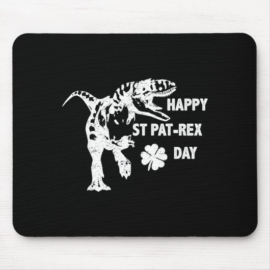 Happy St. Pat-rex Day Funny T-rex Dinosaur St Patr Muismat (Voorkant)