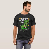 Happy St Pat Rex Day St Patricks Day Dinosaur Mons T-shirt (Voorkant volledig)
