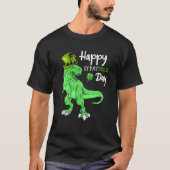 Happy St Pat Rex Day St Patricks Day Dinosaurus T-shirt (Voorkant)