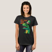 Happy St Pat Rex Day St Patricks Day Rex Leprechau T-shirt (Voorkant volledig)