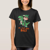 Happy St Pat Rex Day St Patricks Day Rex Leprechau T-shirt (Voorkant)