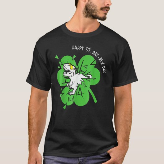 Happy St Pat REX Day St Patricks Dinosaur Mama T-shirt (Voorkant)
