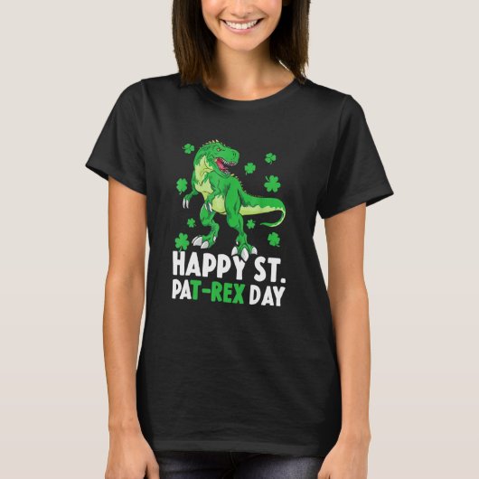 Happy St Pat Rex Dinosaur Saint Patrick S Day for T-shirt (Voorkant)