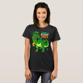 Happy St Pat Rex Dinosaur Saint Patrick S Day for T-shirt (Voorkant volledig)