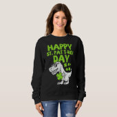 Happy St Pat Rex Dinosaur Saint Patrick S Day for Trui (Voorkant volledig)
