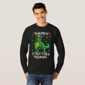 Happy St Pat Rex Dinosaur Saint Patrick's Day for T-shirt (Voorkant volledig)