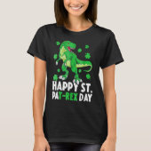Happy St PaT Rex Dinosaur Saint Patrick's Day For  T-shirt (Voorkant)