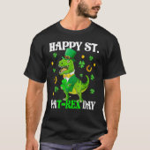 Happy St PaT Rex Dinosaur Saint Patrick's Day For  T-shirt (Voorkant)