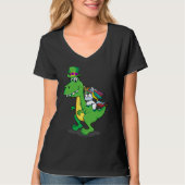 Happy St Pat Rex Dinosaur T-shirt (Voorkant)