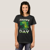 Happy St Pat Rex St Patrick's Day Cute Dinosaur Ki T-shirt (Voorkant volledig)