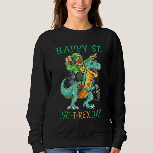 Happy St. Pat T Rex Day 1 Trui (Voorkant)