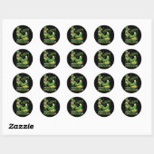 Happy St. Pat T-Rex Day St. Patrick Day Ronde Sticker (Vel)