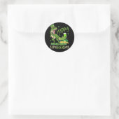 Happy St. Pat T-Rex Day St. Patrick Day Ronde Sticker (Tas)