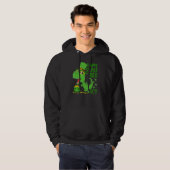 Happy St Pat T Rex Saint Patrick's Day Dinosaur Bo Hoodie (Voorkant volledig)