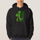 Happy St Pat T Rex Saint Patrick's Day Dinosaur Bo Hoodie (Voorkant)