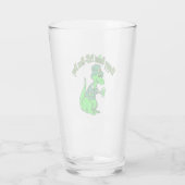 Happy St Pat T-Rex Saint Patrick's Day Dinosaur Glas (Achterkant)