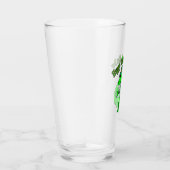 Happy St Pat T-Rex Saint Patrick's Day Dinosaur Glas (Rechts)