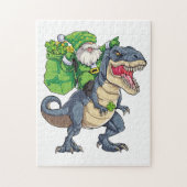 Happy St Pat T Rex Saint Patrick's Day Leprechaun Legpuzzel (Verticaal)