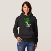 Happy St Pat Trex Day Dino St Patricks Day Boy Gir Hoodie (Voorkant volledig)