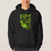 Happy St Pat Trex Day Dino St Patricks Day Dinosau Hoodie (Voorkant)