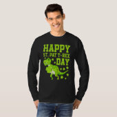 Happy St Pat Trex Day Dino St Patricks Day Dinosau T-shirt (Voorkant volledig)