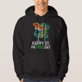 Happy St Pat Trex Day Dino St Patricks Day Toddle Hoodie (Voorkant)