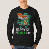 Happy St Pat Trex Day Dino St Patricks Day Toddle T-shirt (Voorkant)