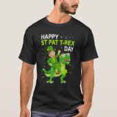 Happy St Pat Trex Day Dino St Patricks Day Toddler T-shirt (Voorkant)