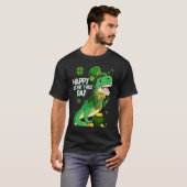 Happy St Pat Trex Day Dino St Patricks Day Toddler T-shirt (Voorkant volledig)