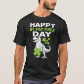 Happy St Pat Trex Day Dino St Patricks Day Toddler T-shirt (Voorkant)