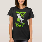 Happy St Pat Trex Day Dino St Patricks Day Toddler T-shirt (Voorkant)