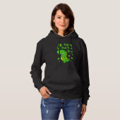 Happy St Pat Trex Day Dinosaur Funny St Patricks Hoodie (Voorkant volledig)