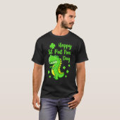 Happy St Pat Trex Day Dinosaur Funny St Patricks T-shirt (Voorkant volledig)
