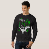 Happy St Pat Trex Day Dinosaur St Patrick'' Trui (Voorkant volledig)