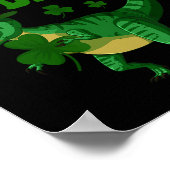 Happy St Pat Trex Day Dinosaur St Patricks Day Sha Poster (Hoek)
