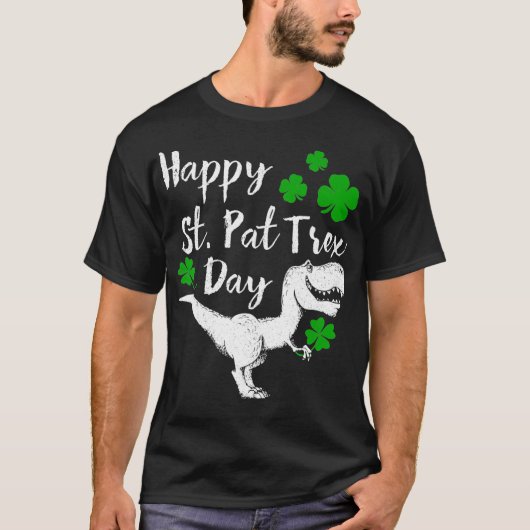Happy St Pat Trex Day Dinosaur St Patricks Day T-shirt (Voorkant)