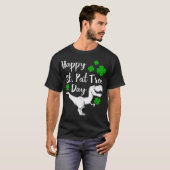 Happy St Pat Trex Day Dinosaur St Patricks Day T-shirt (Voorkant volledig)