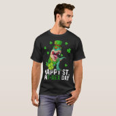 Happy St Pat Trex Day Dinosaur St Patricks Day Tod T-shirt (Voorkant volledig)