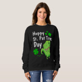 Happy St Pat Trex Day Dinosaur St Patrick's Day Trui (Voorkant volledig)