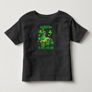 Happy St Pat Trex Day Dinosaur Toddler St Patricks Kinder Shirts