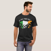 Happy St Pat Trex Day Dinosaur Tyrannosaur Patrick T-shirt (Voorkant volledig)