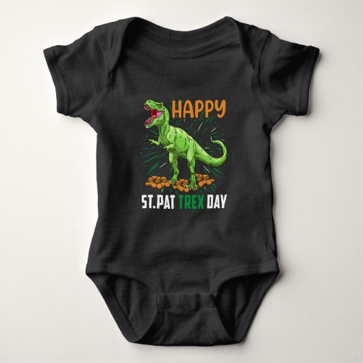 Happy St. Pat Trex Day Romper (Voorkant)