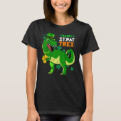 Happy St Pat Trex Day Saint Patrick Dinosaur Boys T-shirt (Voorkant)