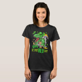 Happy St Pat Trex Day Saint Patrick Dinosaur Boys T-shirt (Voorkant volledig)