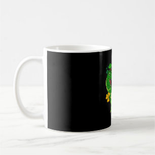 Happy St Pat Trex Day Saint Patricks Dinosaurus Koffiemok