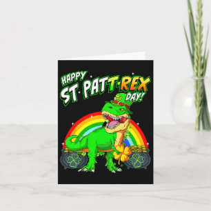 Happy St Pat Trex Day St Patricks Day Schattige Di Kaart